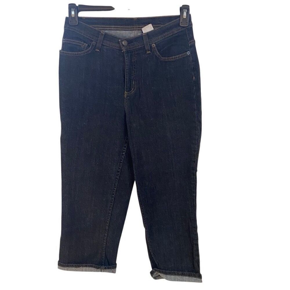 ￼Denim & Co Capri jeans size 8 dark wash